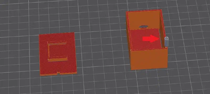 A gap found in the slicer from the 3D design case for the DIY human presence sensor
