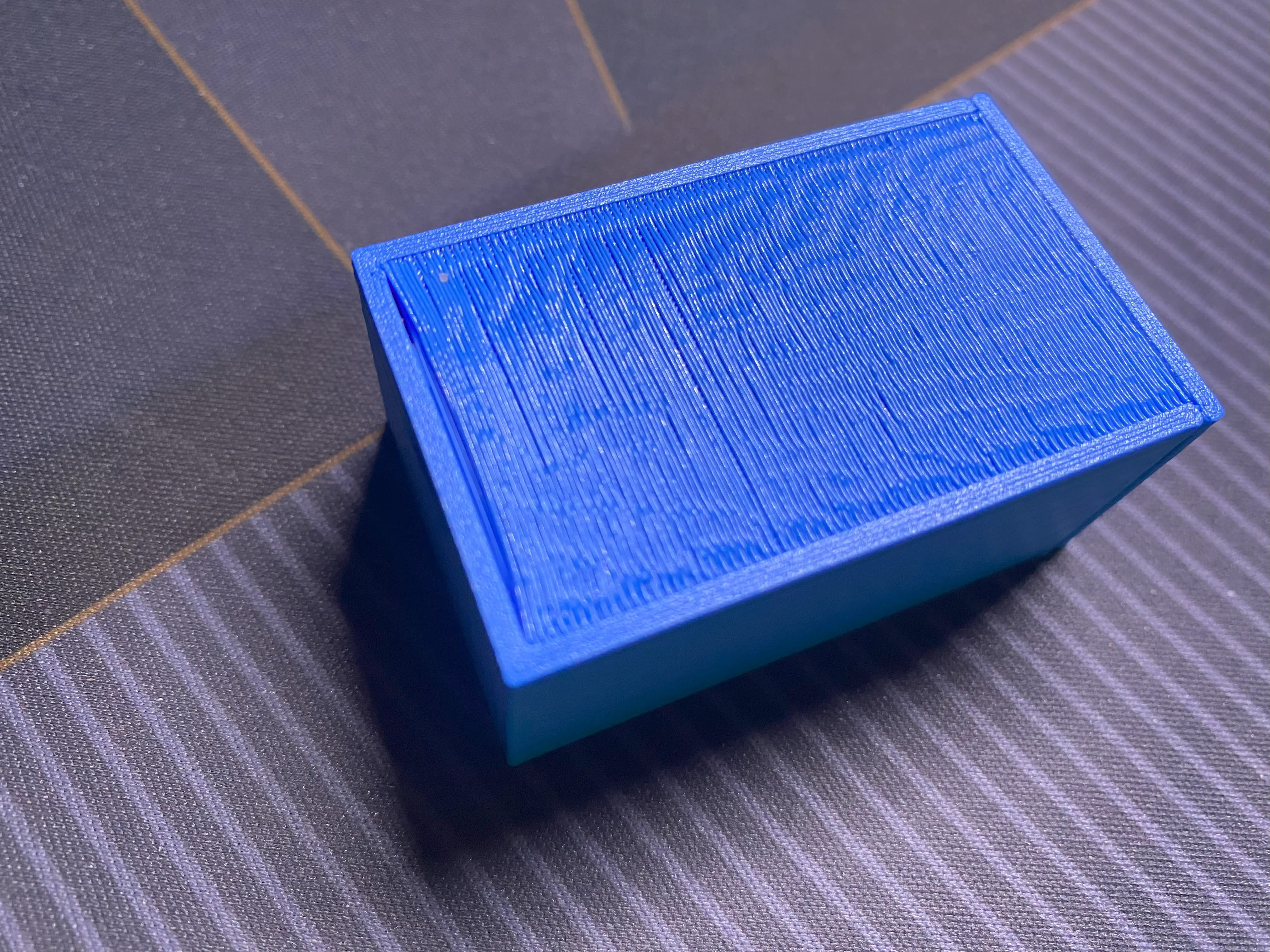 The second attempt print for the 3D design model case
